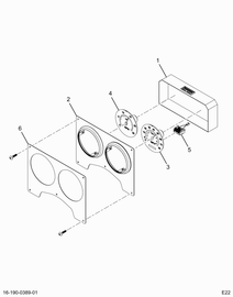 1682011C93 CLUSTER INSTRUMENT SPEEDO/TACH