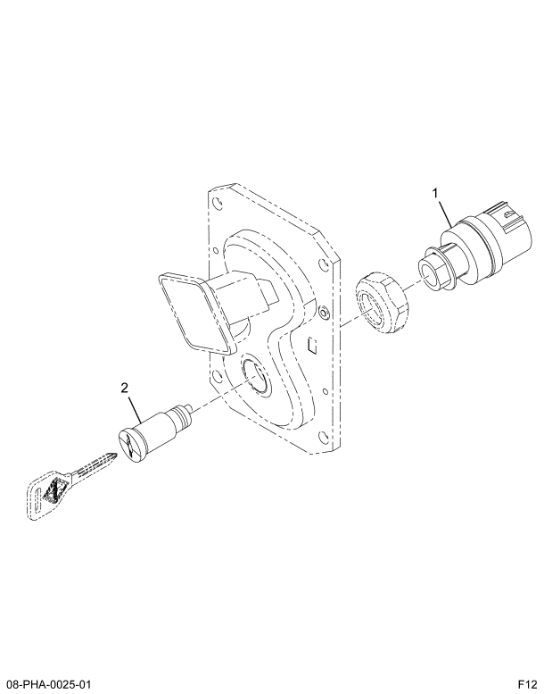 1682044C92 CYLINDER,KIT DOOR LOCKS & IGNI