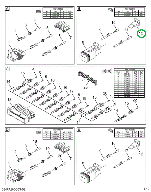 1684263C1 LOCK  CONNECTOR BODY