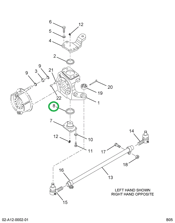 1685073C91 BEARING THRUST LWR K/P 02ERD E