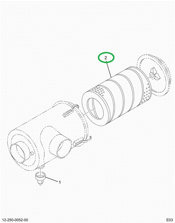 1685307C1 FILTER,ELEMENT AIR CLEANER PRI