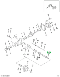 1685486C92 Shaft, Power Steering Gear Act
