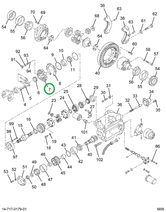1685727C91 CAGE PP INPUT SHAFT BRG 14GRR