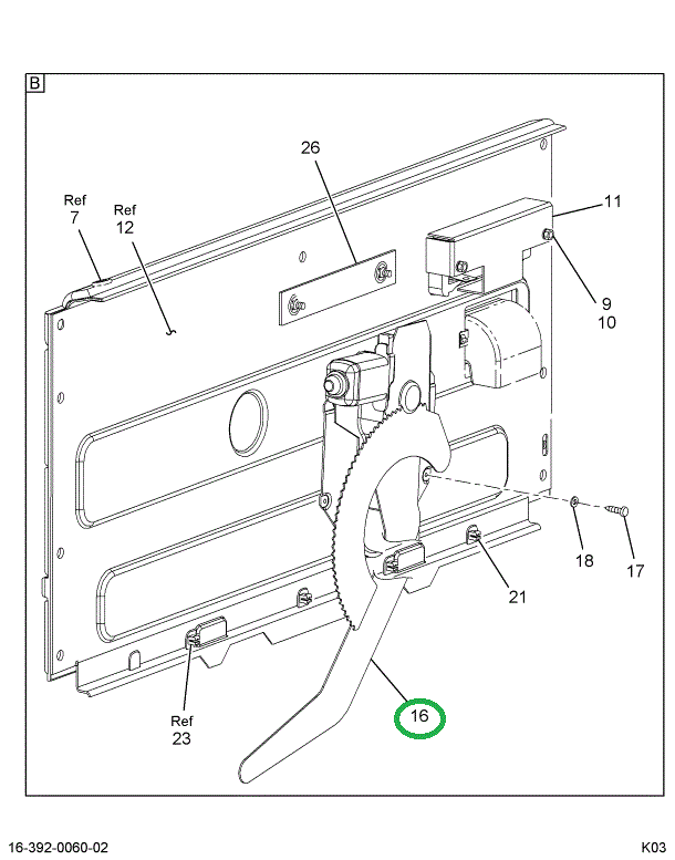 1686704C91 REGULATR,REGULATOR DOOR GLASS