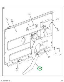 1686704C91 REGULATR,REGULATOR DOOR GLASS