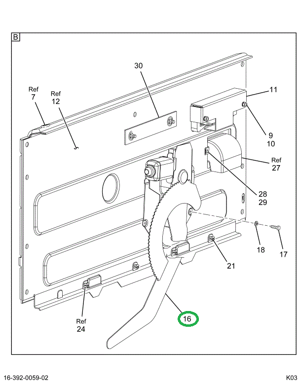 1686705C91 REGULATR,REGULATOR DOOR GLASS