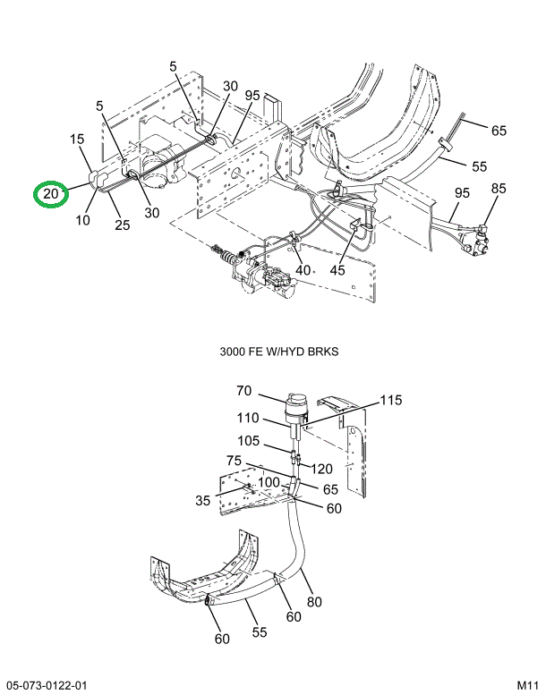 1686914C2 HOSE PWR STRG W/FTTNGS STRG TO