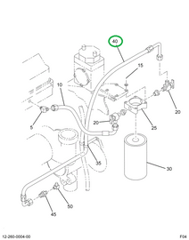 1687635C91 HOSE WATER BY PASS