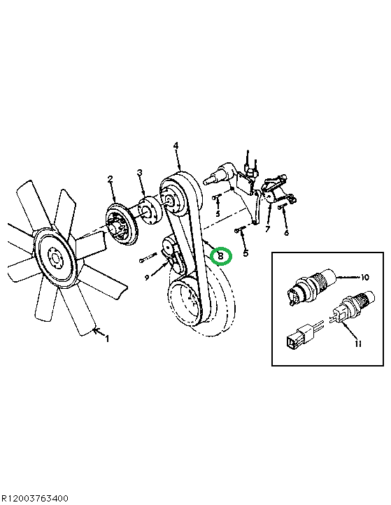 1687798C2 ADJUSTER,BELT, FAN, V- RIBBED