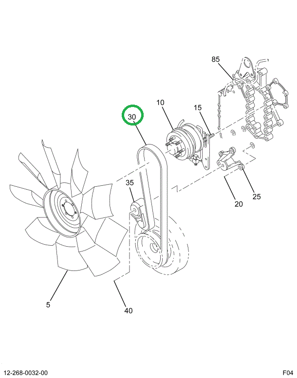 1687800C1 BELT FAN