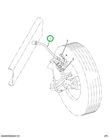 1688028C2 Hose, Hyd Brake, 41.6