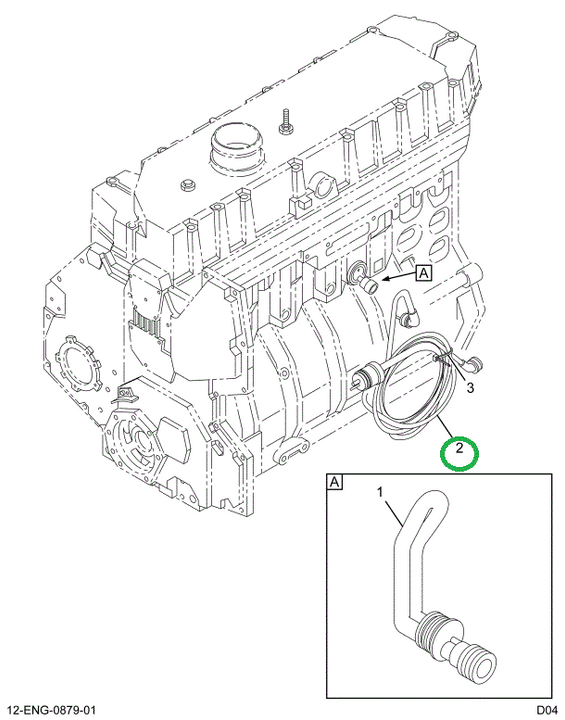 1688041C91 CABLE ASM ENG BLK HTR 76