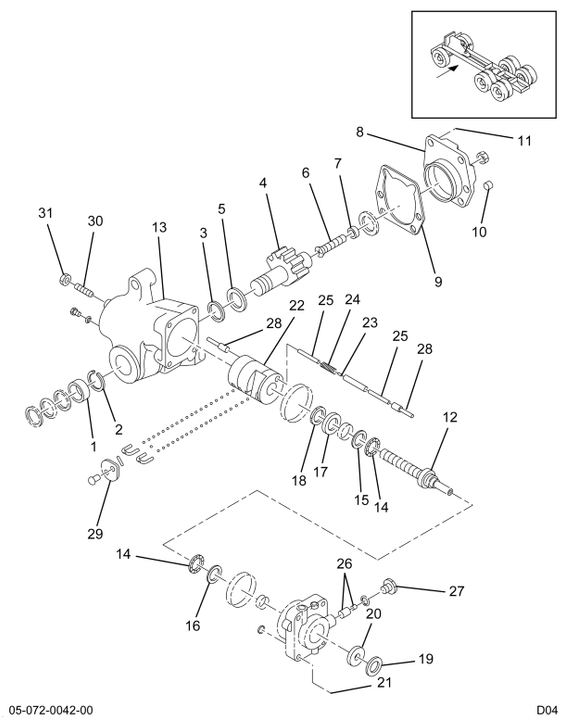 1688882C91 GEAR ASM STEERING