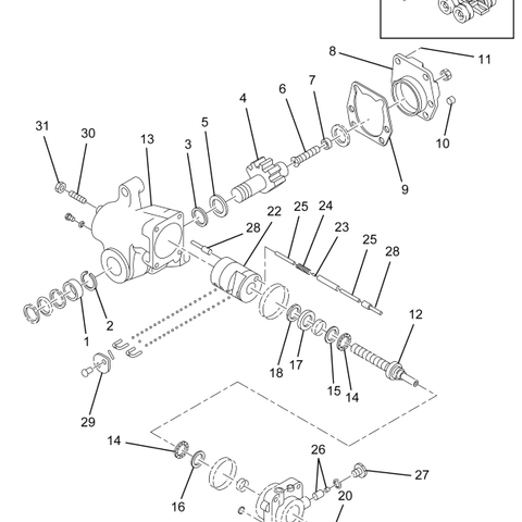 1688882C91 GEAR ASM STEERING