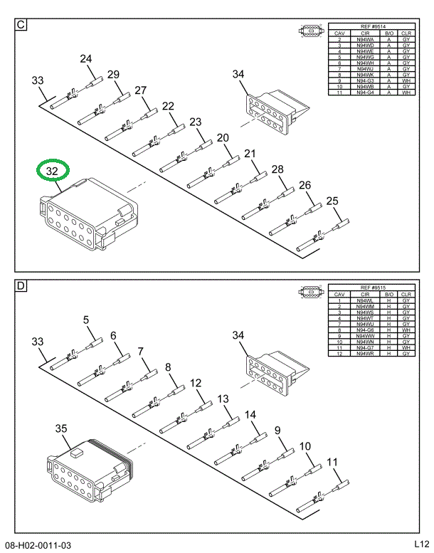 1689500C1 CONNECTR,CONNECTOR CABLE 12 WA