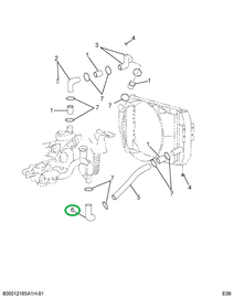 1689784C1 HOSE RAD OUTLET (SILICONE)