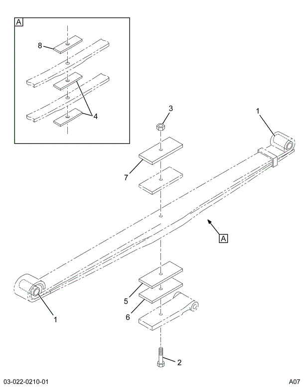 1690040C92 SPRING ASSY FRT TAPER 14000#