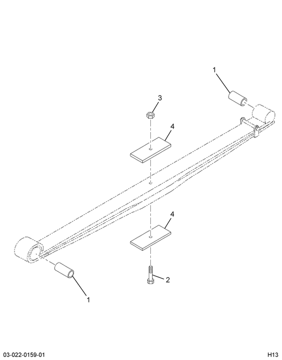 1690075C92 SPRING CHASSIS FRONT  14K PARA