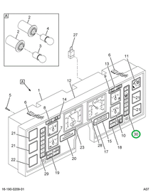 1690277C1 LENS  INSTR CLUSTER RT ENGLISH