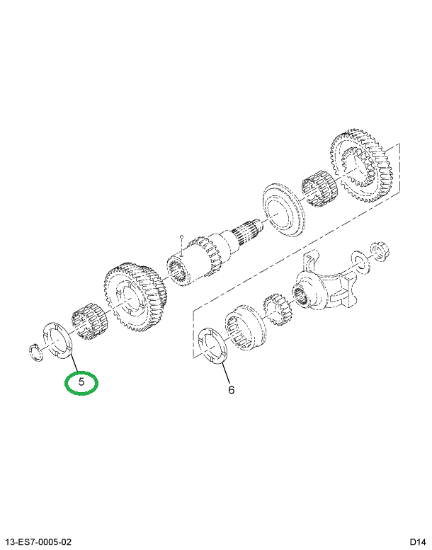 1691046C1 WASHER MASHFT THRUST 1ST GEAR