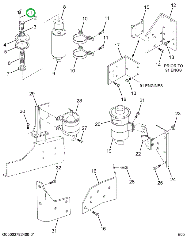 1691123C91 CAP FILLER W/GASKET