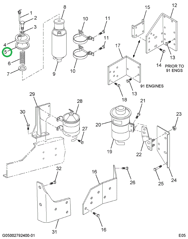 1691124C1 GASKET RESERVOIR TO COVER