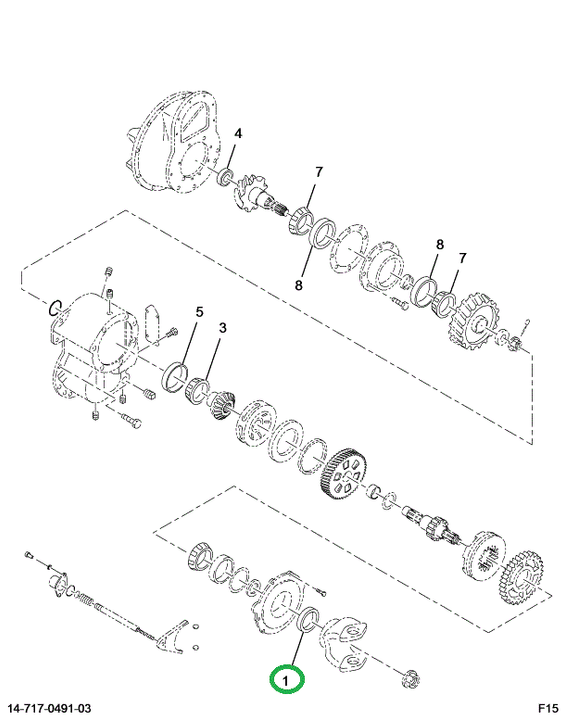 1691144C2 SEAL-OIL DIFF THRU SHAFT BRG