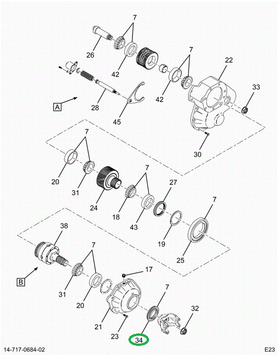 1691146C2 SEAL-PIN GEAR BRG CAGE