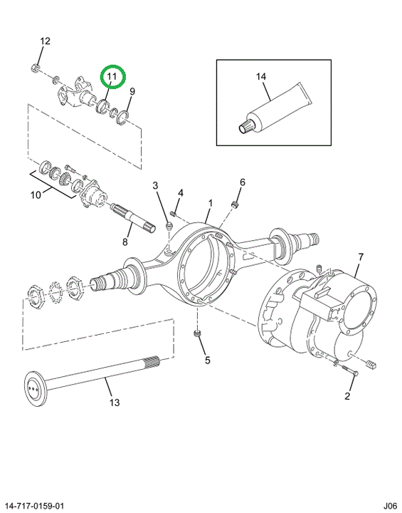 1691147C2 SEAL-OIL DIFF THRU SHAFT BRG