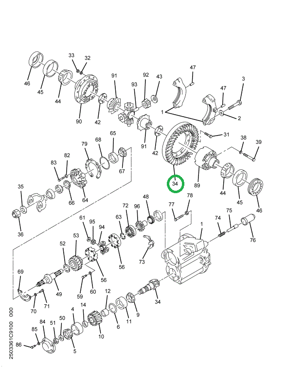 1691479C91 Gear Set, Ring And Pinion Diff