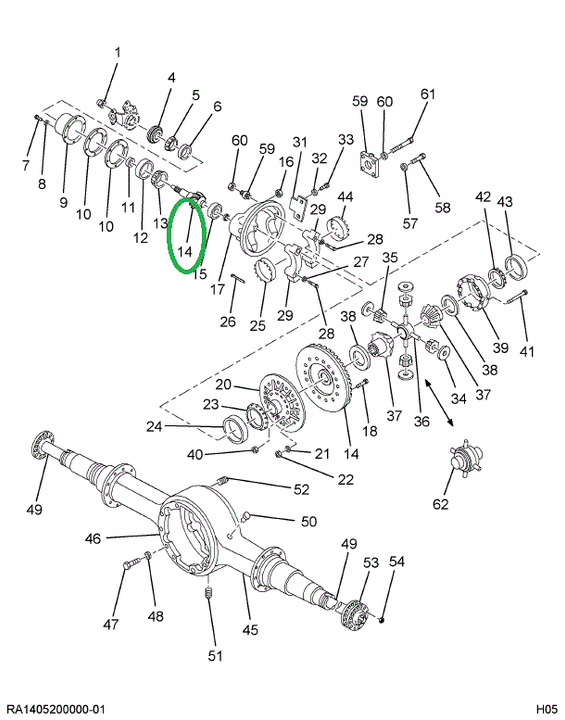 1691620C91 Gear Set, Differential, Single