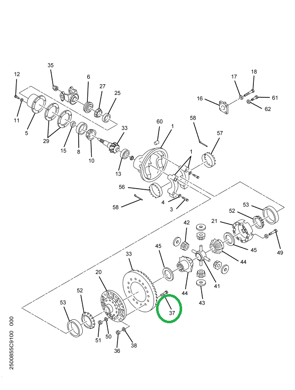 1691629C1 Bolt, Drive Gear To Case