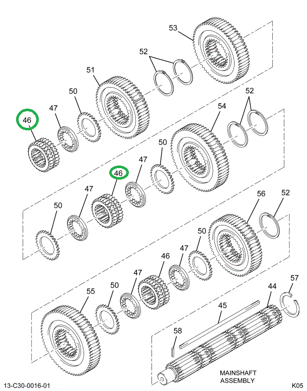 1691924C1 COLLAR SHAFT MAIN CLUTCH