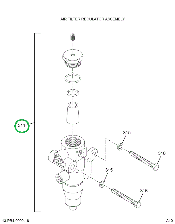 1692763C91 FILTER REGULATOR ASSY