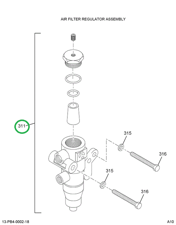 1692763C91 FILTER REGULATOR ASSY