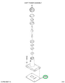 1692767C2 GASKET CONTROL LEVER HSG