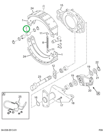 1693002C1 PIN BRK SHOE ANCHOR