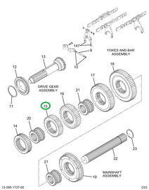 1693036C1 GEAR MASHFT 4TH/9TH SPEED