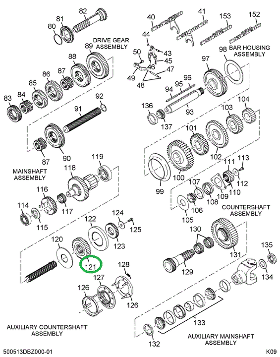 1693039C1 Gear Main Shaft Over Drive 26t