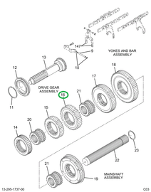 1693040C1 GEAR MASHFT 3RD/8TH SPEED