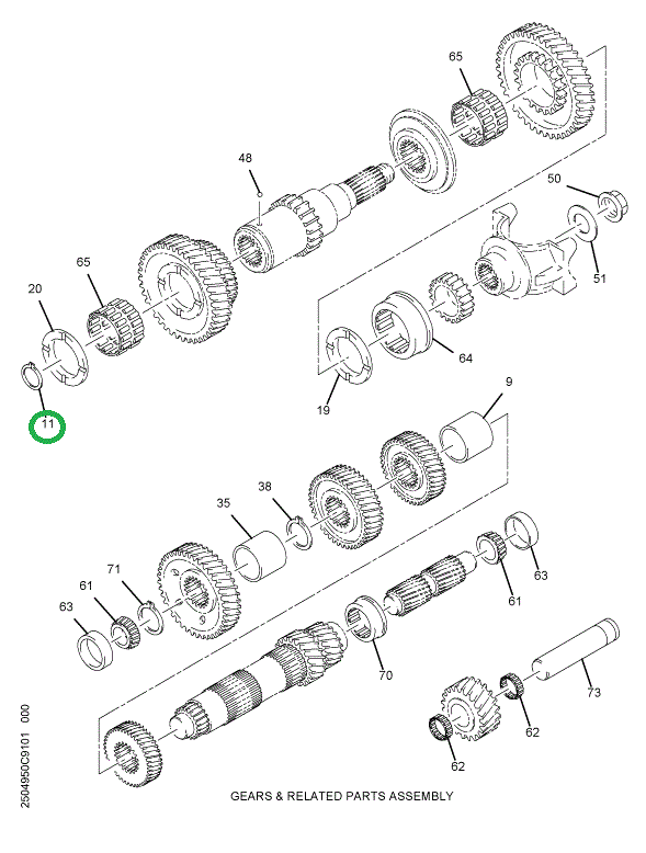 1693567C1 RING-SNAP M/S 1ST GEAR