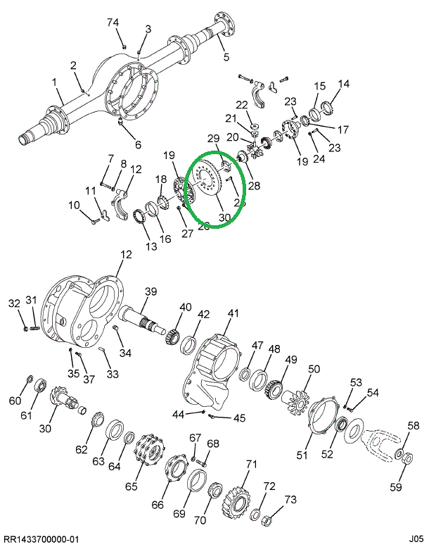 1693650C91 Gear Set, Ring And Pinion Diff