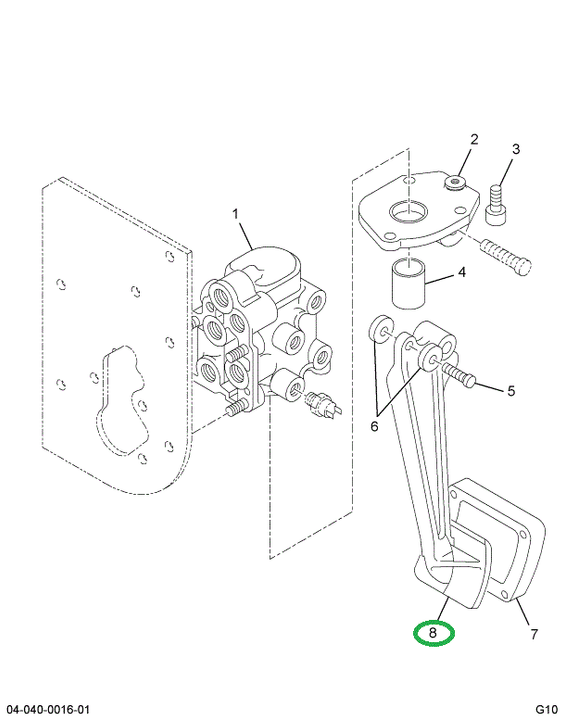 1693663C1 PEDAL BRAKE