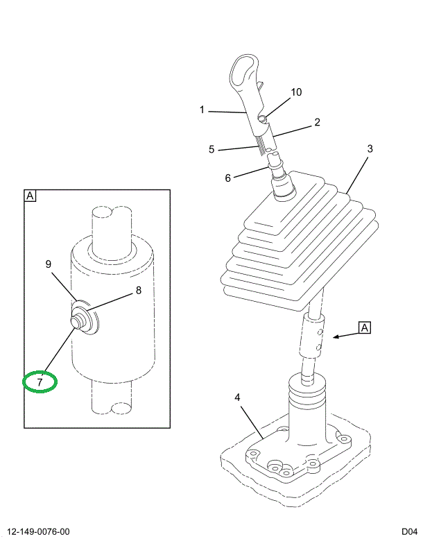 1693708C1 PIN CONTROL LEVER PIVOT