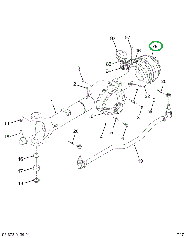 1693905C1 DRUM BRAKE FRONT 16.5 X 6