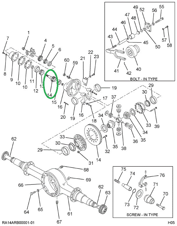 1694190C91 Gear Set, Ring And Pinion Diff