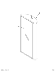 1694260C91 HEAD MIRROR RH  7 X 16 SS