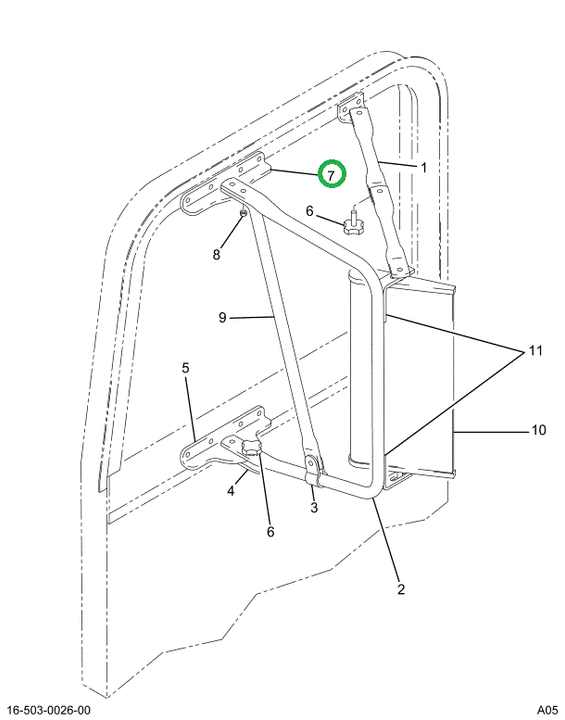 1694279C1 BRACKET RR VW MIR UPR SST