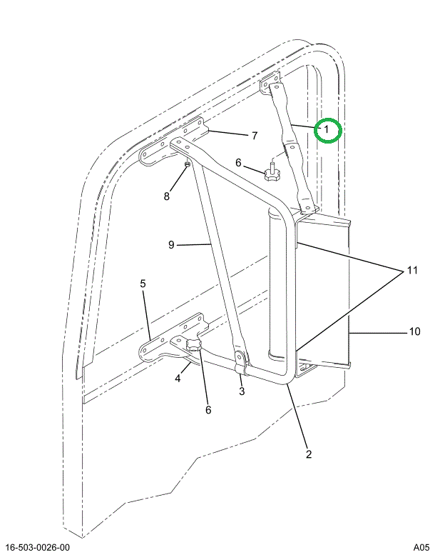 1694282C1 BRACE MIRROR ARTICULATED