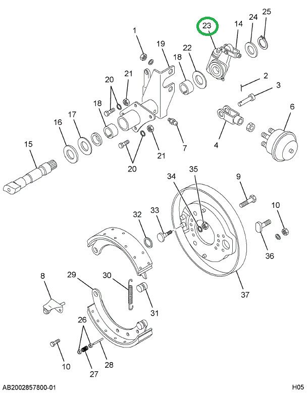 1694320C91 ADJUSTER BRK SLACK L/CLEVIS